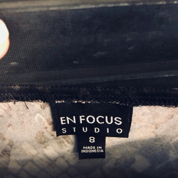 Snake Print Midi Cocktail Dress Size 8 M NWT - Picture 2 of 7